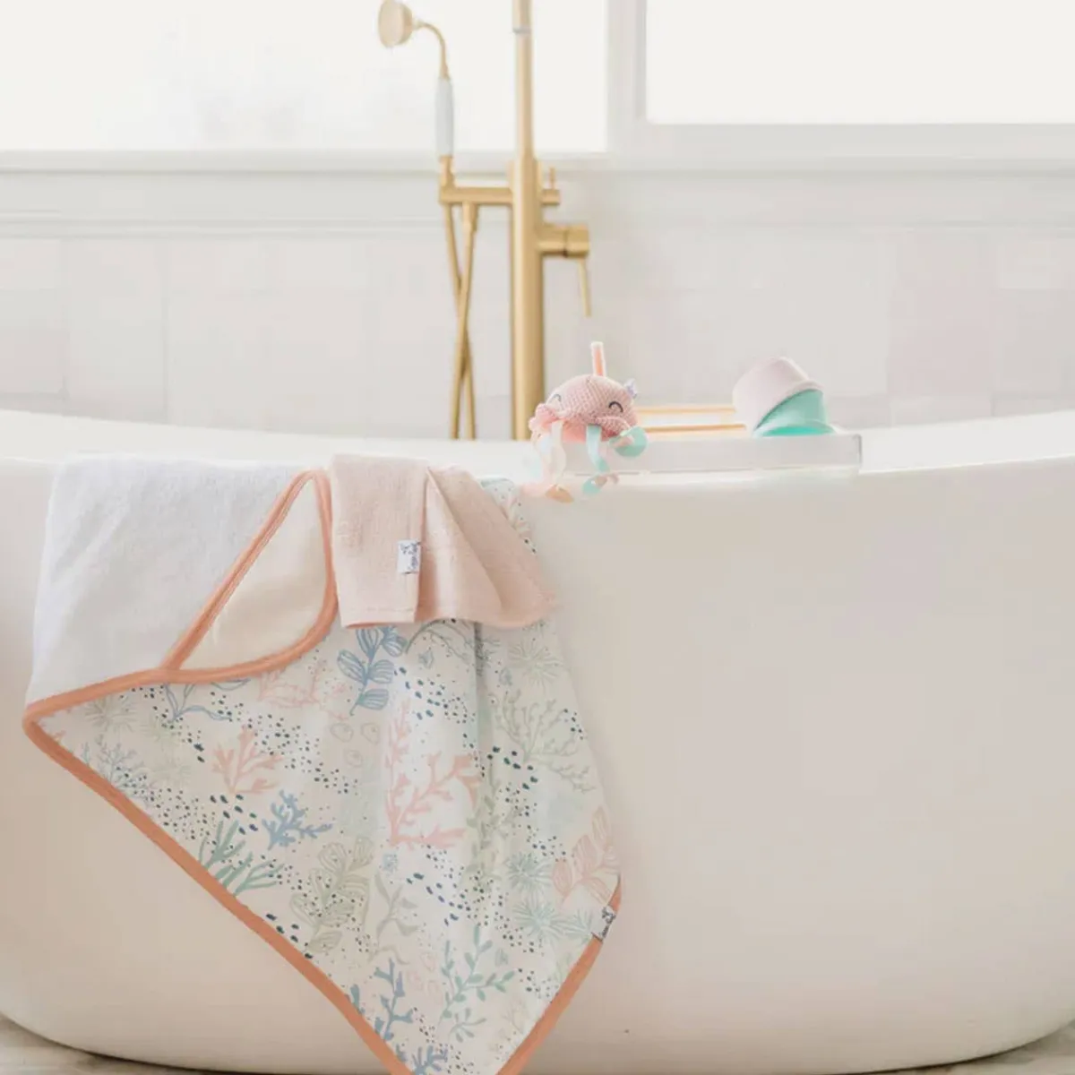 Towels + Cloths-Copper Pearl Hooded Towel