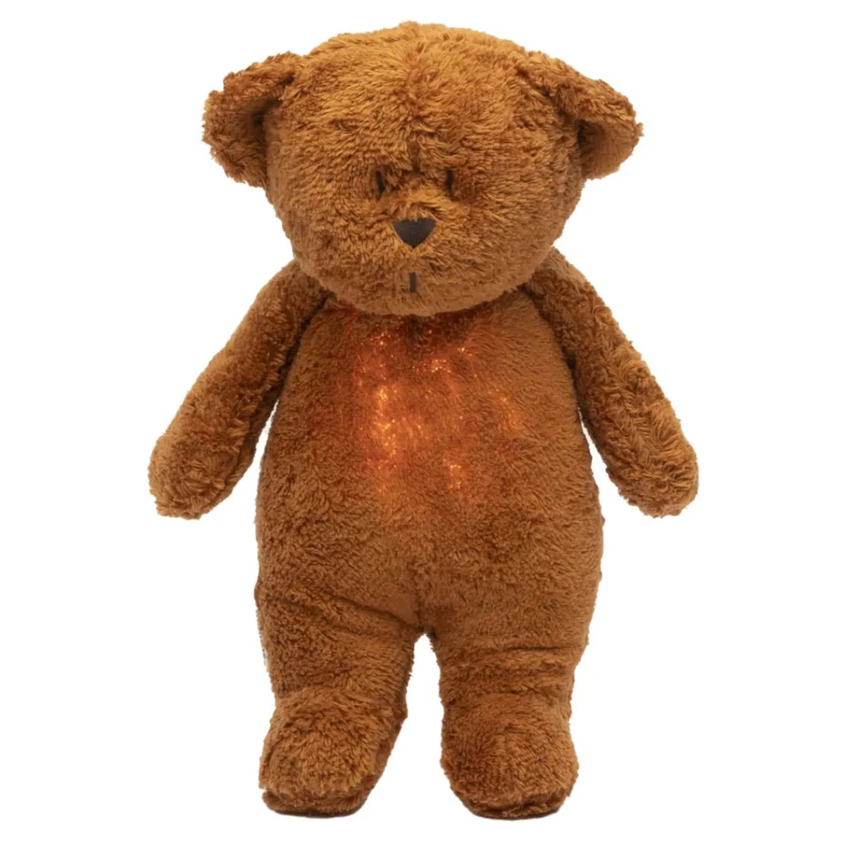 Plush Animals|Sound + Light Machines-Moonie Humming Bear with Lamp