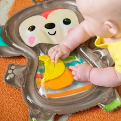 Play Mats-Bright Starts Hungry Monkey Tummy Time Water Mat