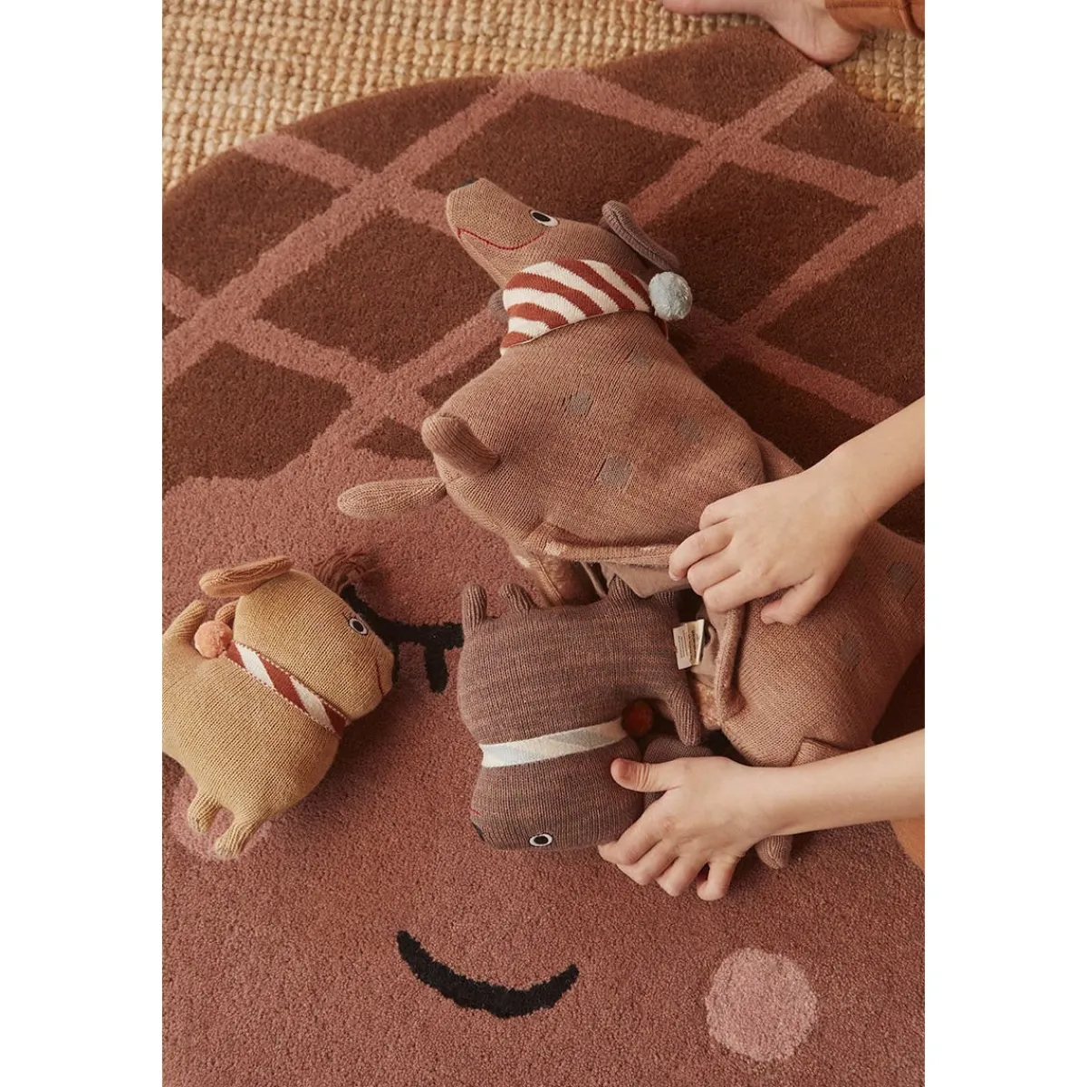 Plush Animals-OYOY Hunsi Stuffed Dog
