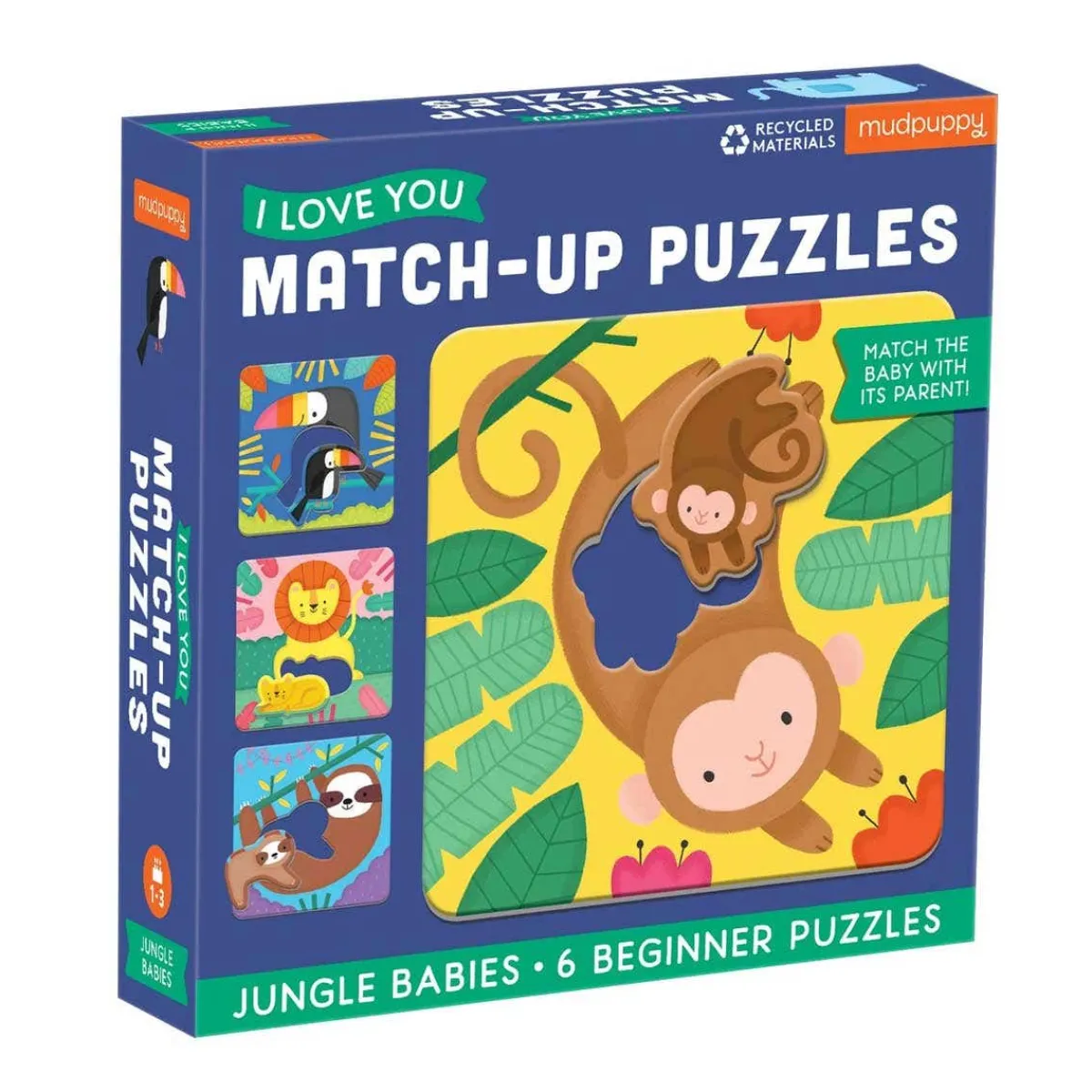 Puzzles|Wooden Toys-Mudpuppy I Love You Match Puzzles