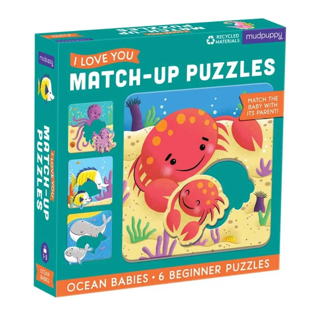 Puzzles|Wooden Toys-Mudpuppy I Love You Match Puzzles