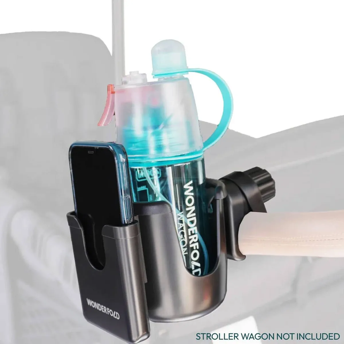 Stroller Accessories-WonderFold 2-in-1 Cup & Phone Holder