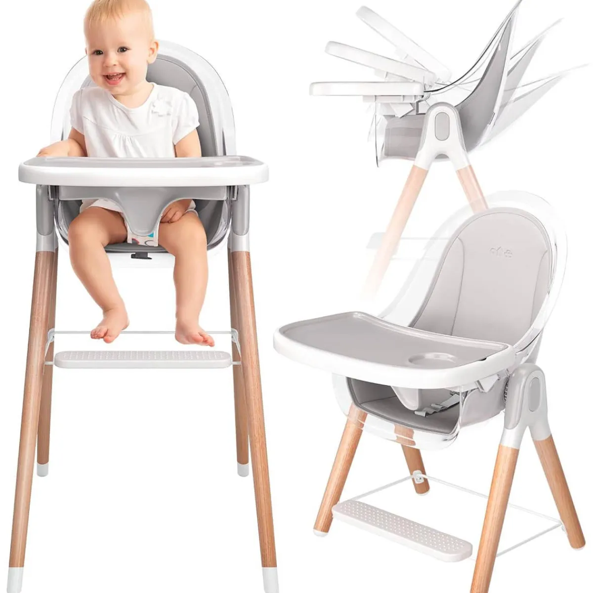 High Chairs & Boosters|Highchairs + Boosters-Children of Design 6-in-1 Deluxe High Chair