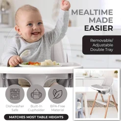 High Chairs & Boosters|Highchairs + Boosters-Children of Design 6-in-1 Deluxe High Chair