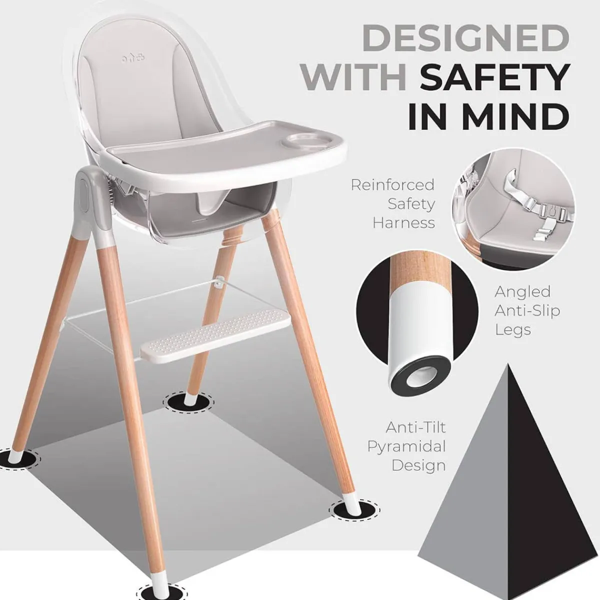 High Chairs & Boosters|Highchairs + Boosters-Children of Design 6-in-1 Deluxe High Chair