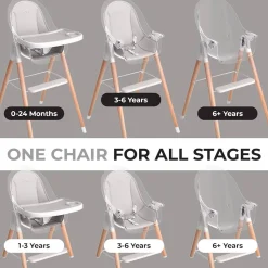 High Chairs & Boosters|Highchairs + Boosters-Children of Design 6-in-1 Deluxe High Chair