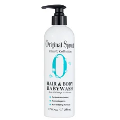 Kids Shampoo + Conditioner|Kids Body Wash-Original Sprout 2-in-1 Hair & Body Baby Wash (12 oz)