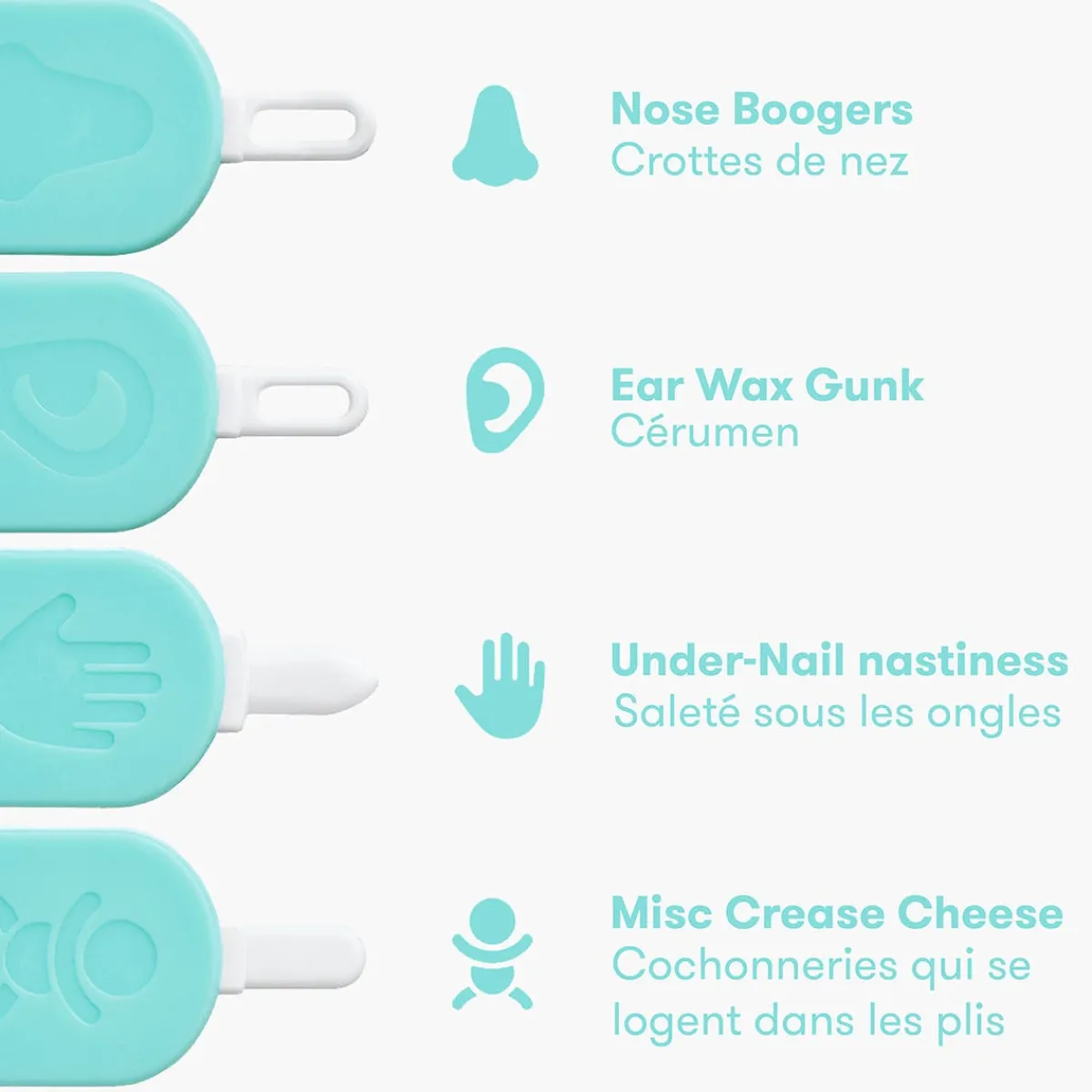 Baby Medical|Infant Nail Care-Fridababy 3-in-1 Nose, Nail & Ear Picker