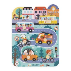Puzzles|Wooden Toys-Janod In the City Puzzle
