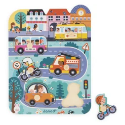 Puzzles|Wooden Toys-Janod In the City Puzzle