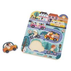 Puzzles|Wooden Toys-Janod In the City Puzzle
