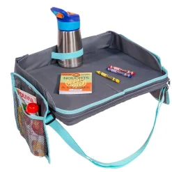 Travel Gear|Car Seat Accessories-J.L. Childress 3-in-1 Travel Activity Tray Grey/Teal