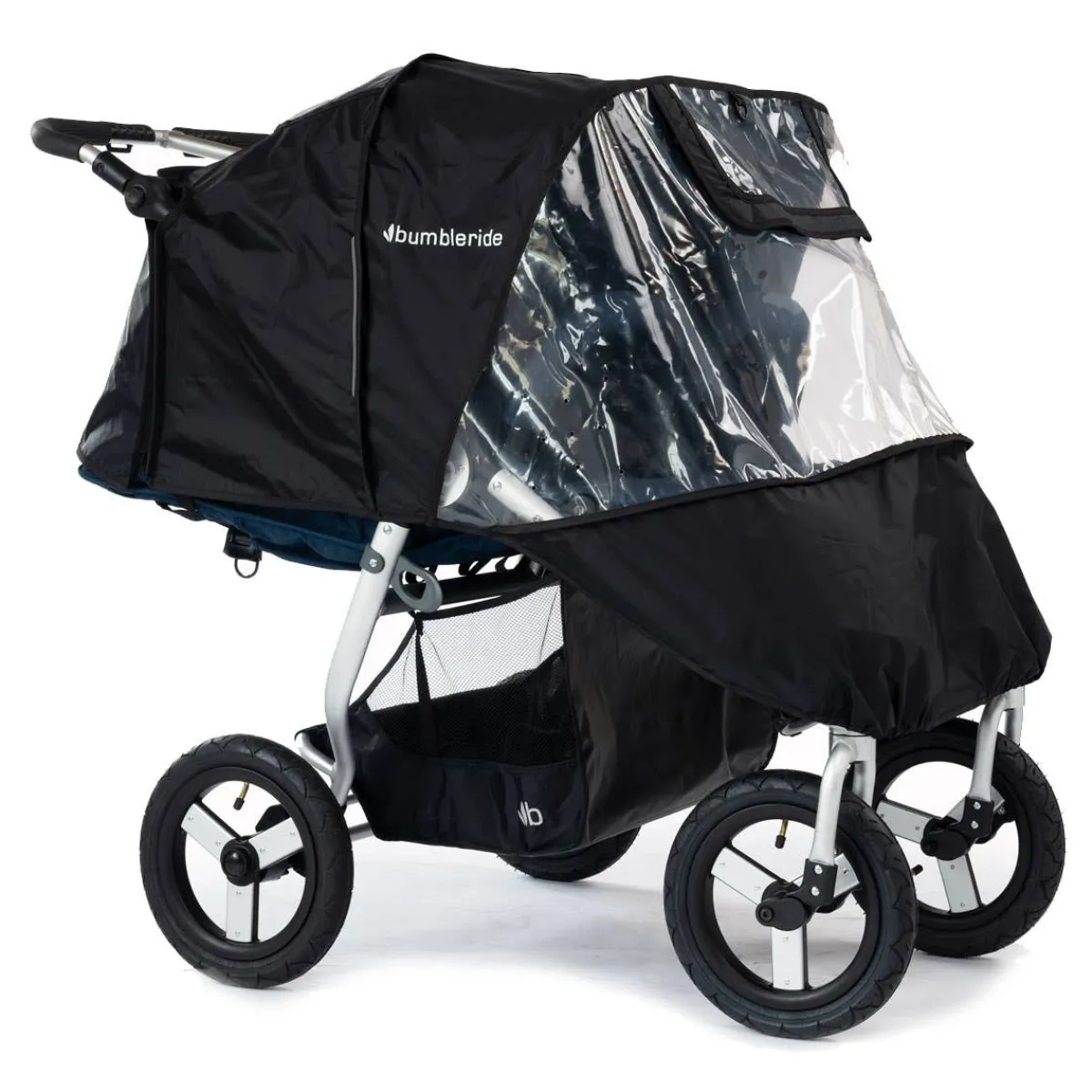 Stroller Accessories-Bumbleride Indie Twin Rain Cover (2022)
