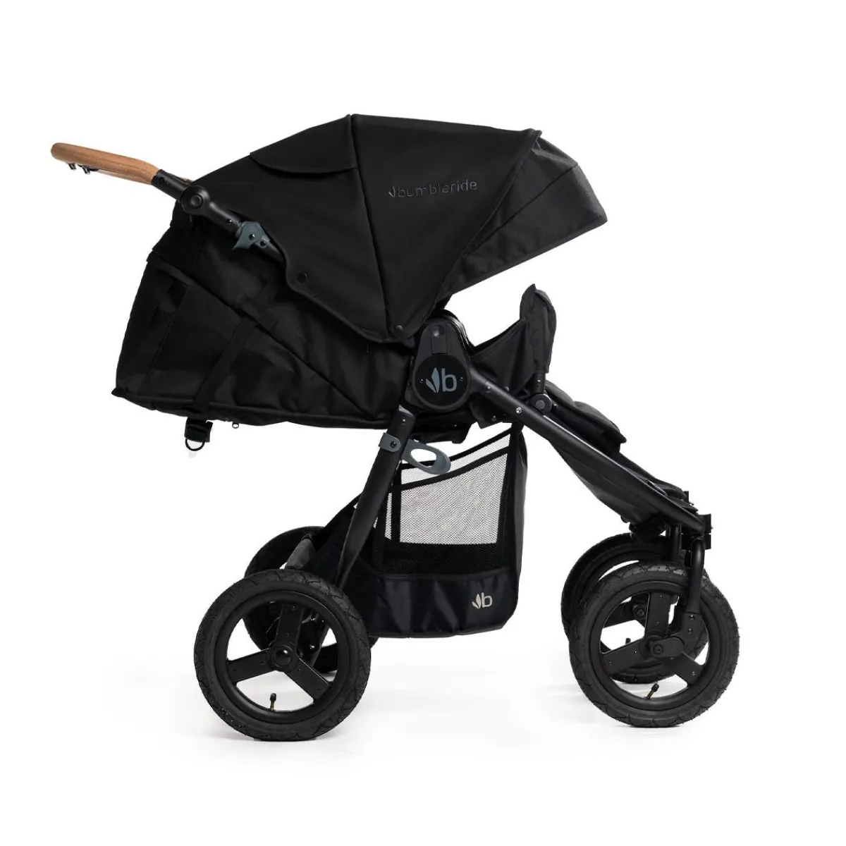 All-Terrain Strollers|Double Strollers-Bumbleride Indie Twin Stroller - Matte Black