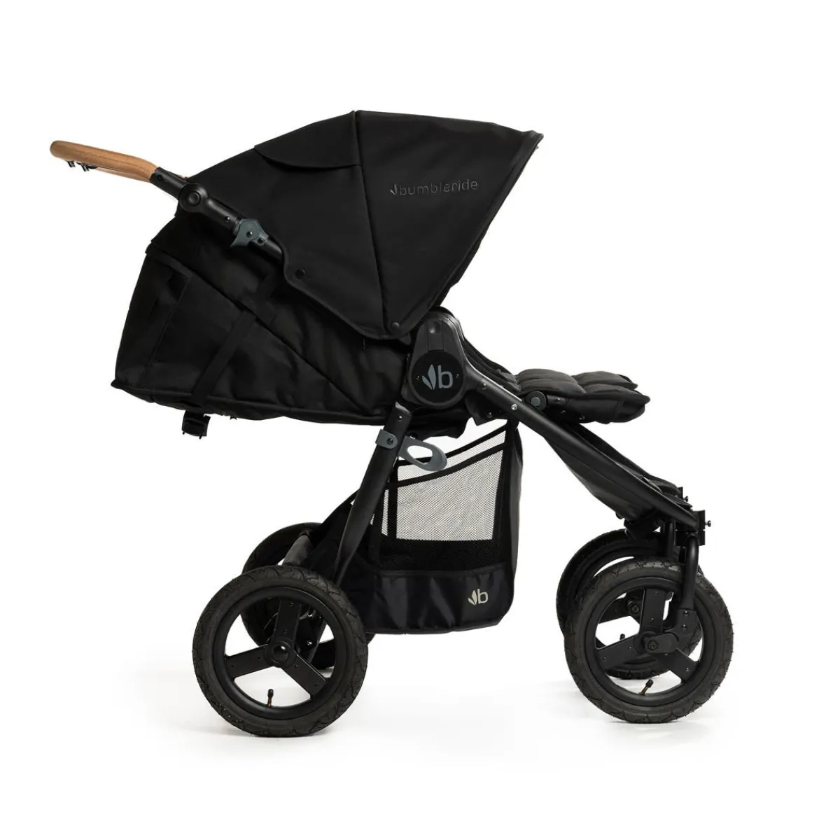 All-Terrain Strollers|Double Strollers-Bumbleride Indie Twin Stroller - Matte Black
