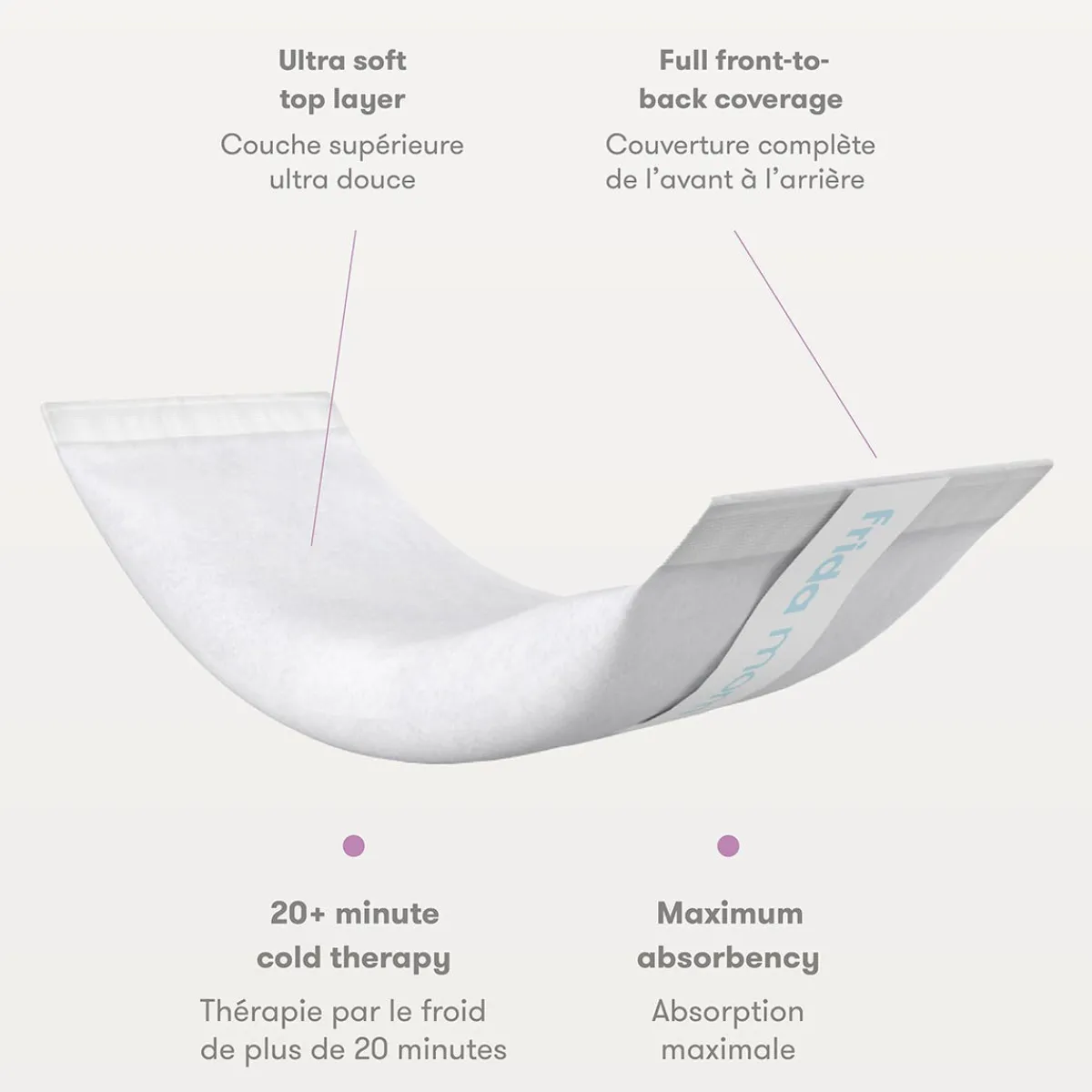 Post-Partum Underwear + Pads-Frida Mom Instant Ice Maxi Pads (4 Pack)
