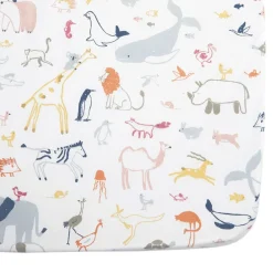 Crib Fitted Sheets-Pehr Into the Wild Crib Sheet