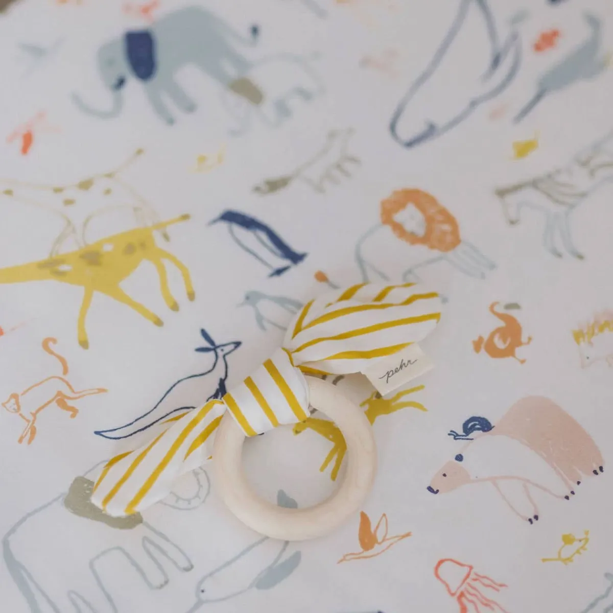 Crib Fitted Sheets-Pehr Into the Wild Crib Sheet