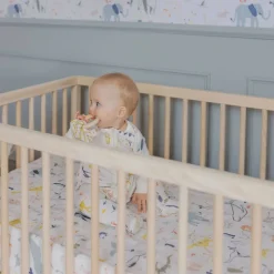 Crib Fitted Sheets-Pehr Into the Wild Crib Sheet