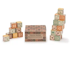 Wooden Toys|Blocks + Shape Sorters-Uncle Goose Italian ABC Blocks
