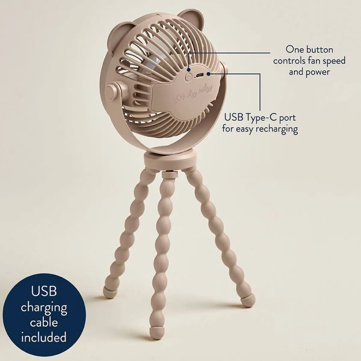 Stroller Accessories-Itzy Ritzy Itzy Breeze Stroller Fan