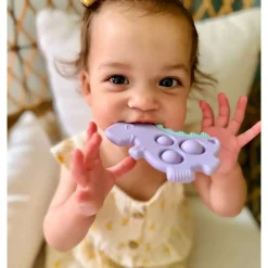 Pop Toys|Teethers-Itzy Ritzy Itzy Pop Silicone Teether with Sensory Popper