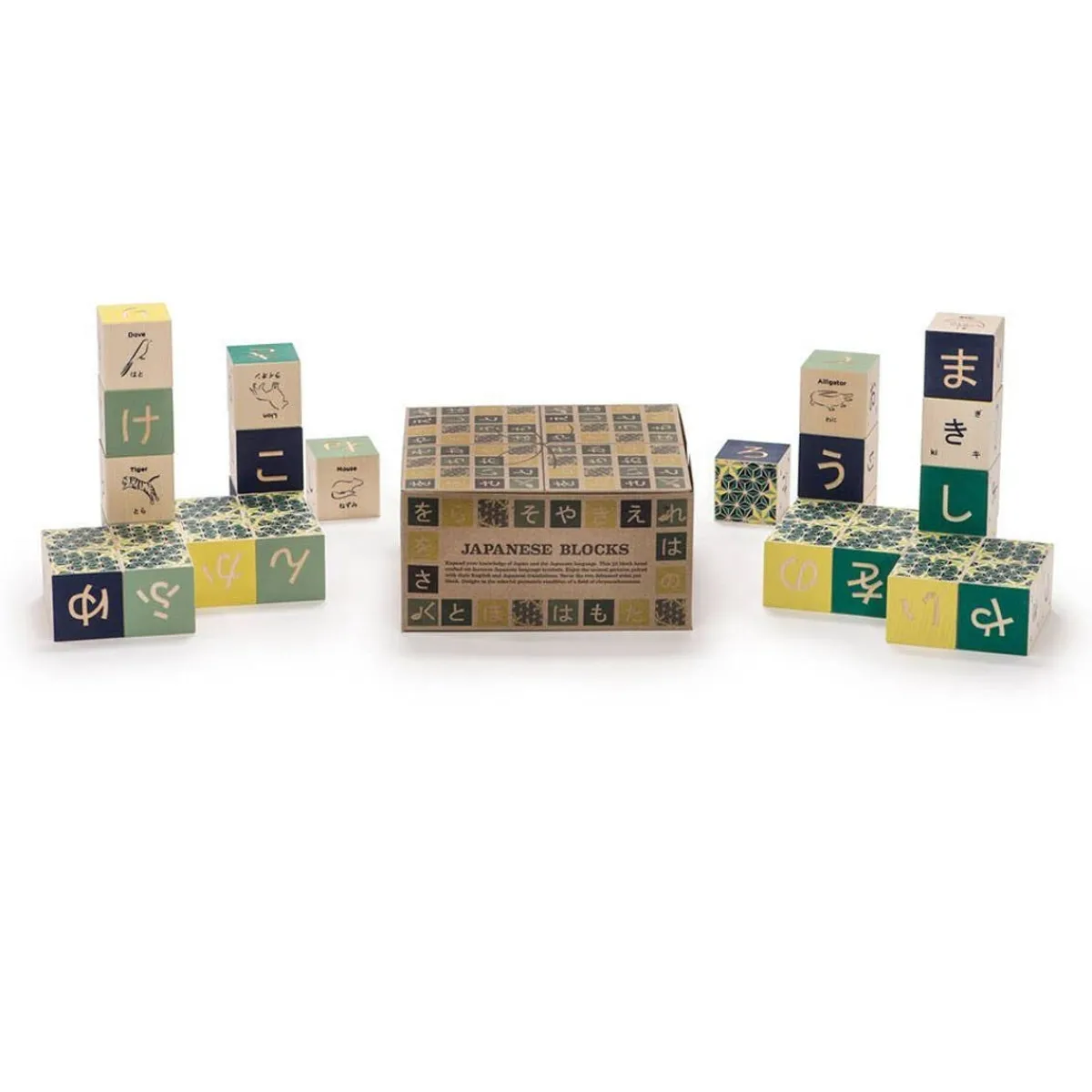 Wooden Toys|Blocks + Shape Sorters-Uncle Goose Japanese Character Blocks