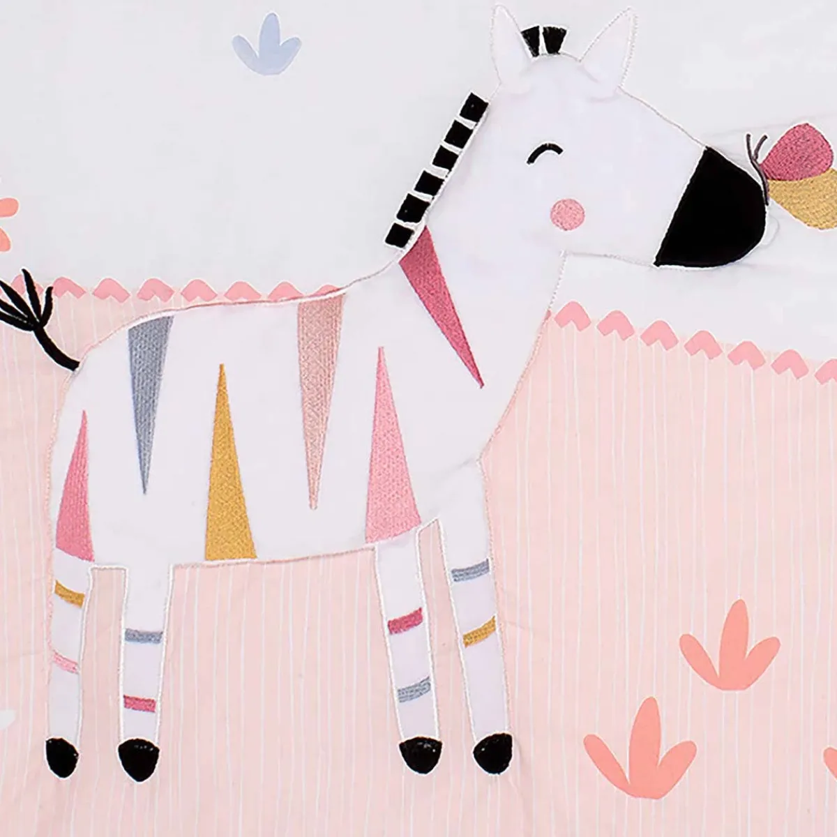 Crib Bedding Sets-Lambs & Ivy Jazzy Jungle 3 Piece Crib Set