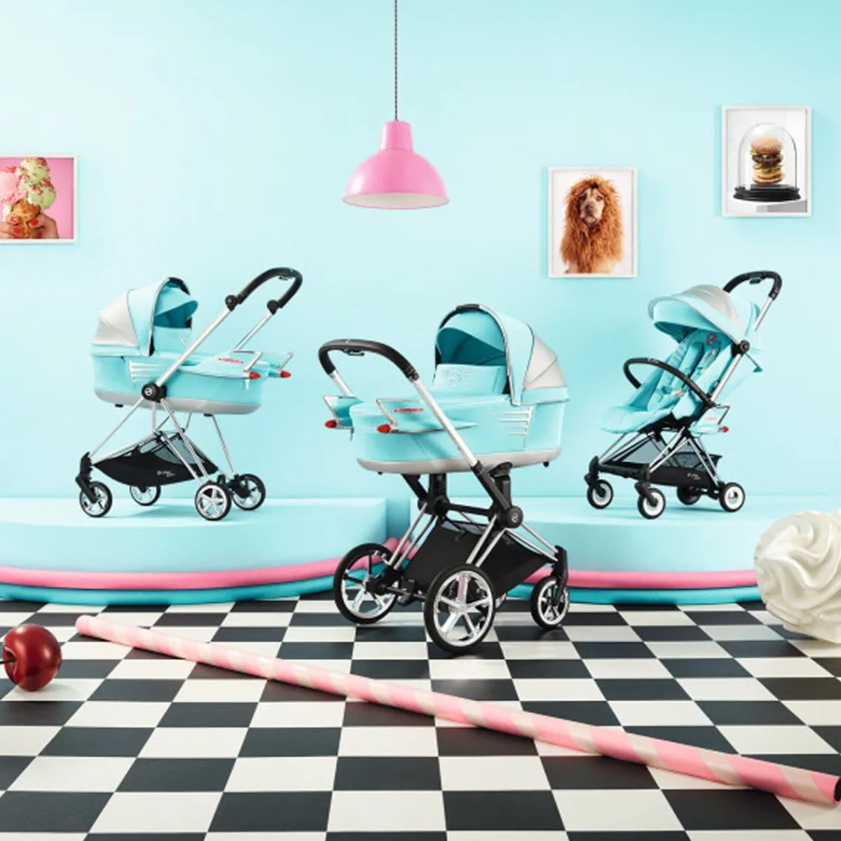 Stroller Accessories-Cybex Jeremy Scott Cars Essential Bag