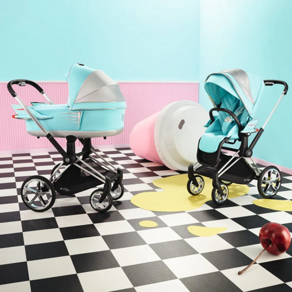 Full-Sized Strollers-Cybex Jeremy Scott Cars Priam 4 Stroller