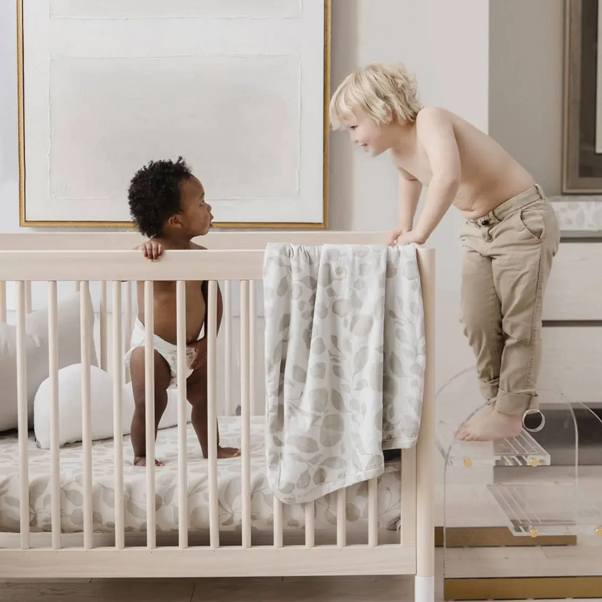 Crib Fitted Sheets-Oilo Jersey Crib Sheet