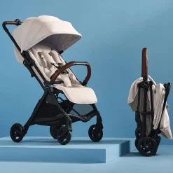 Travel Strollers-Silver Cross Jet 5 Stroller Almond