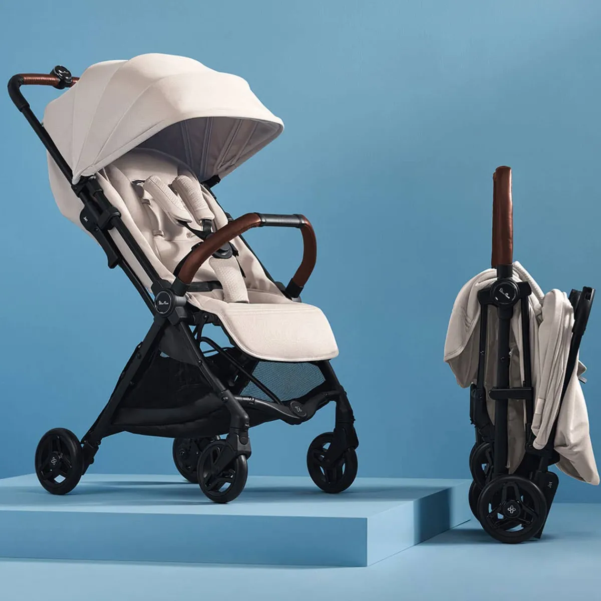 Travel Strollers-Silver Cross Jet 5 Stroller Almond