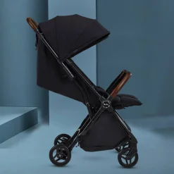 Double Strollers-Silver Cross Jet Double Stroller Black