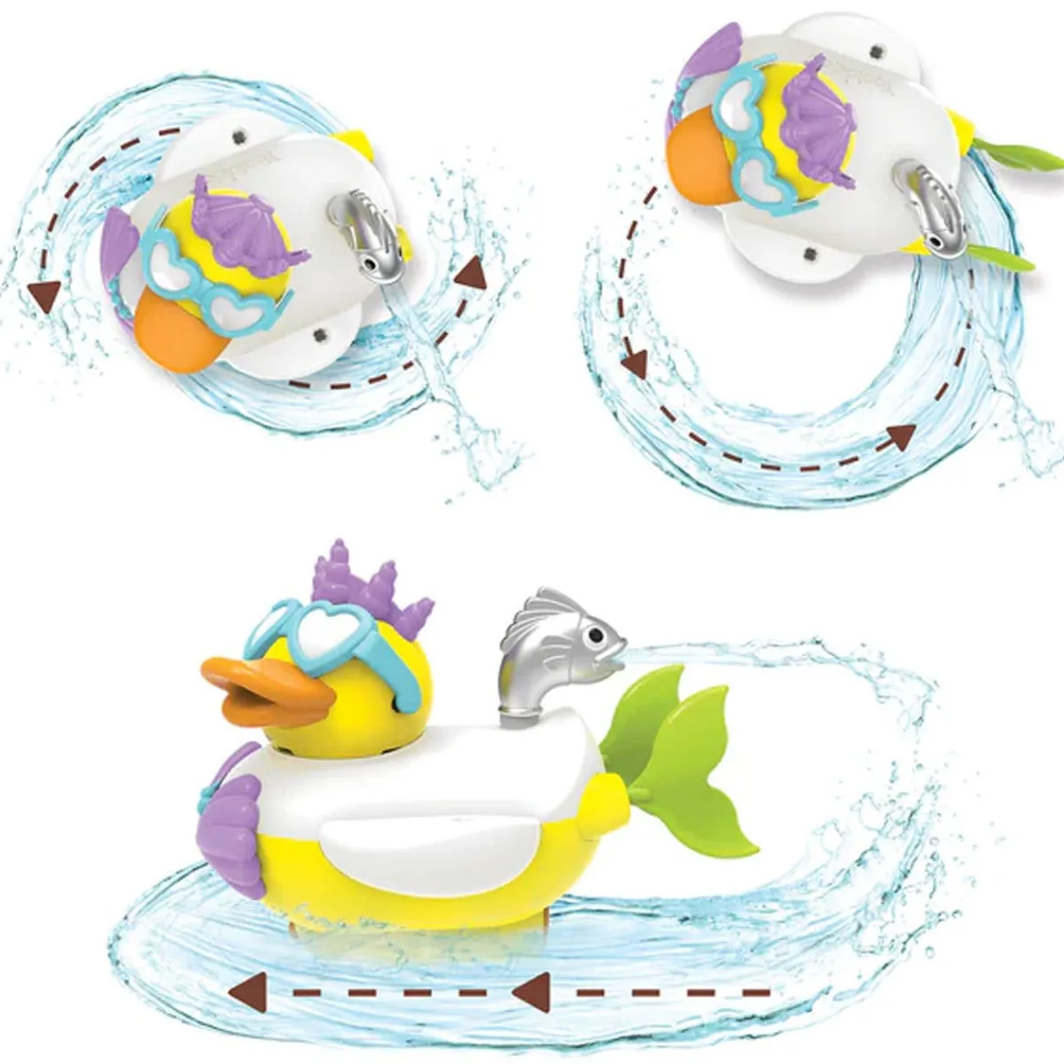 Bath Toys-Yookidoo Jet Duck Mermaid