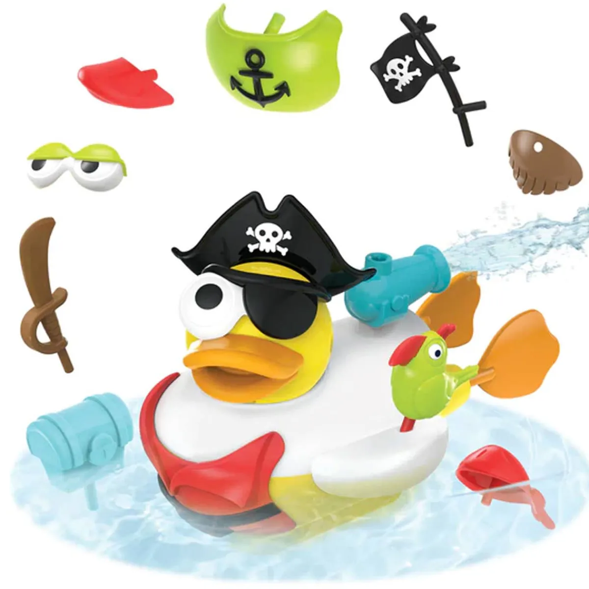 Bath Toys-Yookidoo Jet Duck Pirate