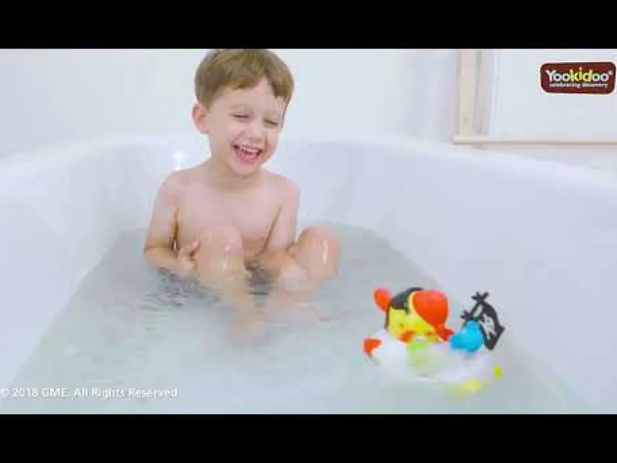 Bath Toys-Yookidoo Jet Duck Pirate