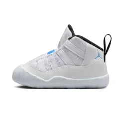 Elastic/Bungee|Baby Sneakers-Nike Jordan 11 White/Legend Blue