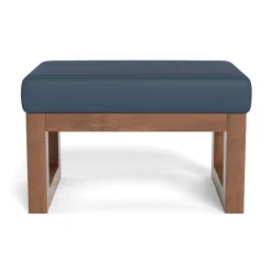 Ottomans-Monte Design Joya Ottoman - Enviroleather Fabric