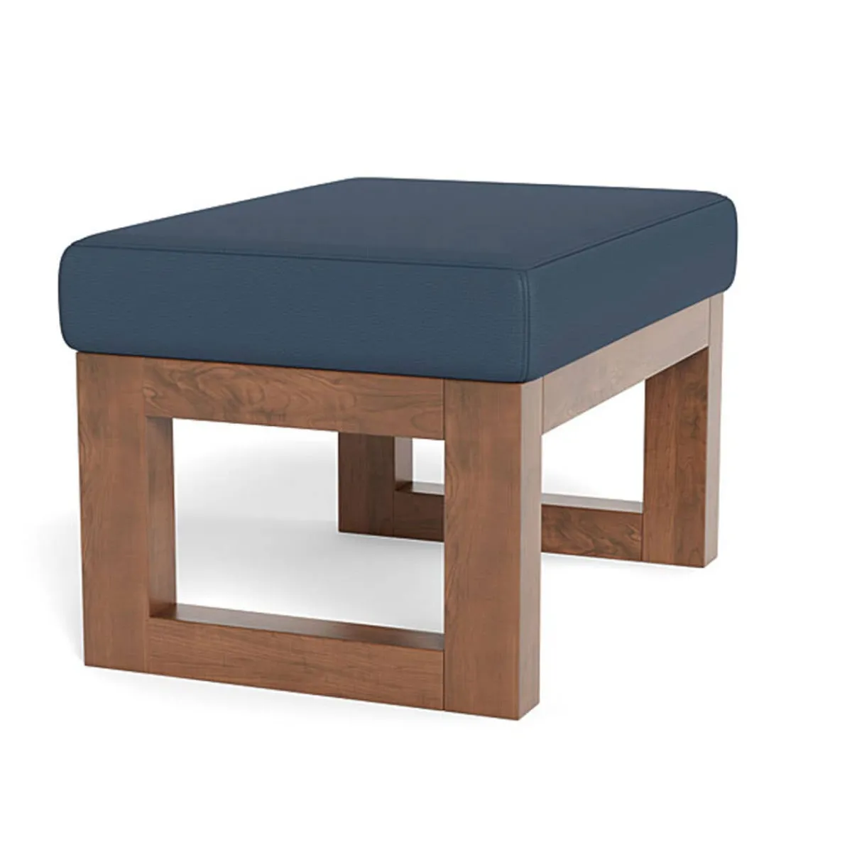 Ottomans-Monte Design Joya Ottoman - Enviroleather Fabric