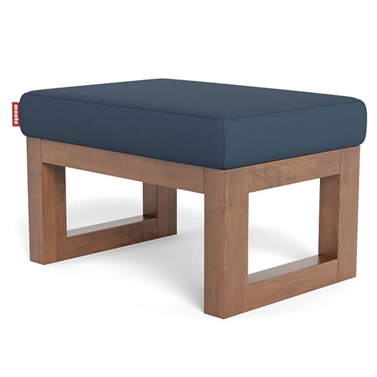 Ottomans-Monte Design Joya Ottoman - Enviroleather Fabric