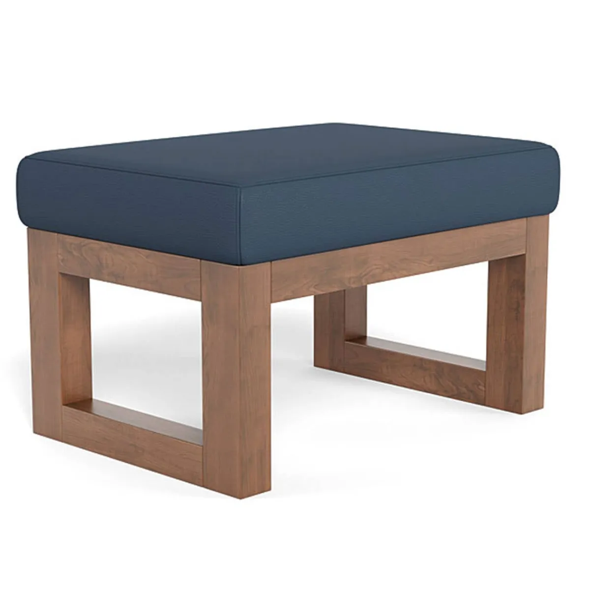 Ottomans-Monte Design Joya Ottoman - Enviroleather Fabric