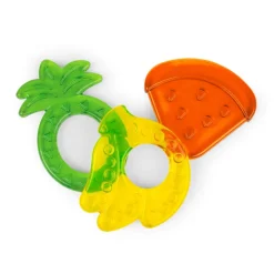 Teethers|Pacifiers + Clips-Bright Starts Juicy Chews Textured Teethers (3 Pack)