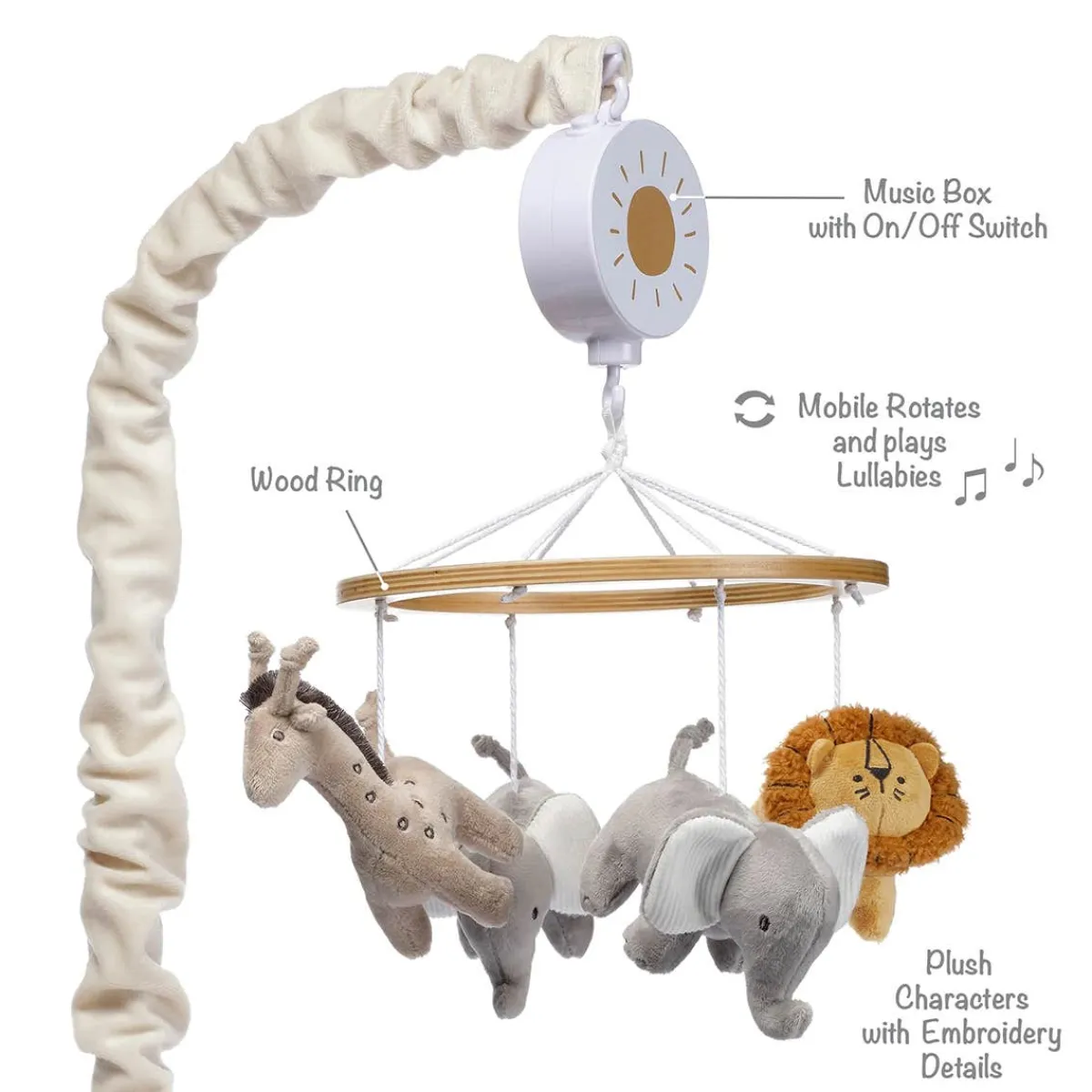 Mobiles-Lambs & Ivy Jungle Adventure Musical Mobile