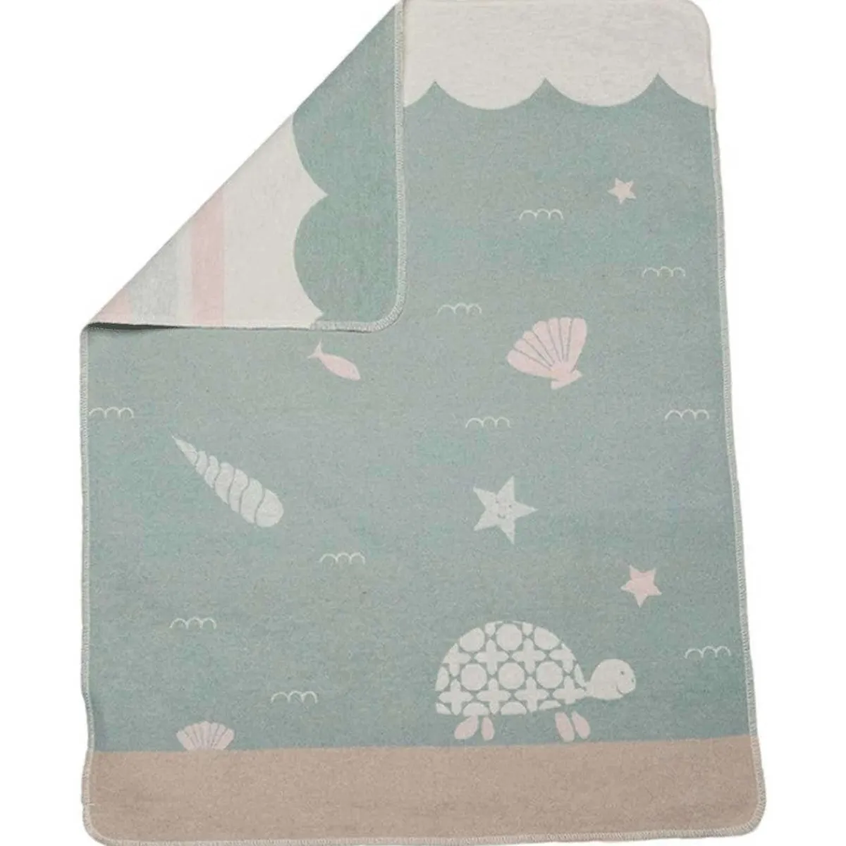 Blankets-David Fussenegger Juwel Turtle (90x70cm) LIGHT GREEN