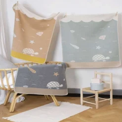 Blankets-David Fussenegger Juwel Turtle (90x70cm) LIGHT GREEN