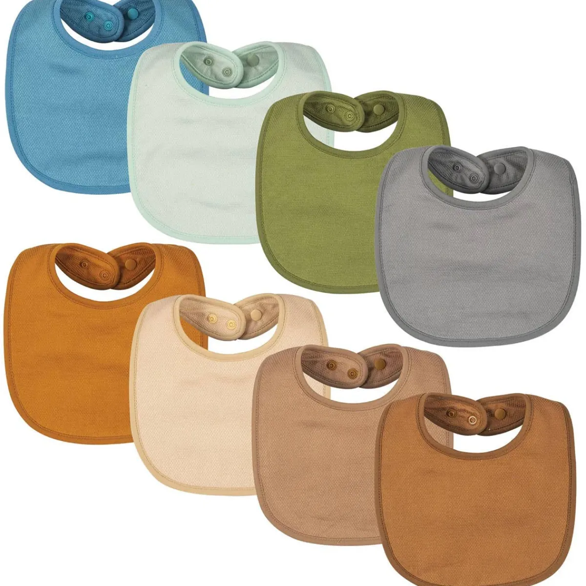 Bibs + Burps-Tiny Twinkle Kaffle Feeder Bib (8 Pack)