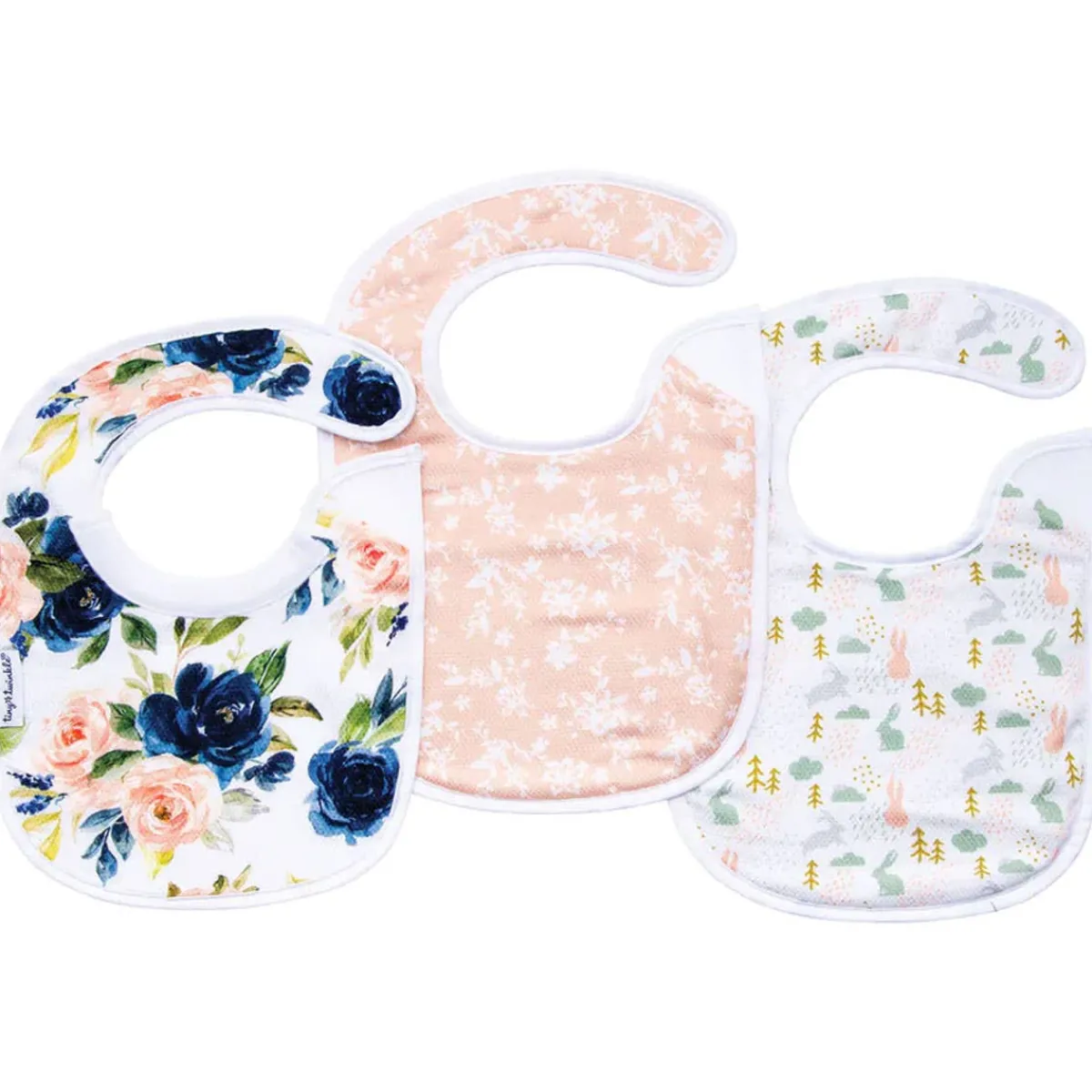 Bibs + Burps-Tiny Twinkle Kaffle Feeder Bib (3 Pack)