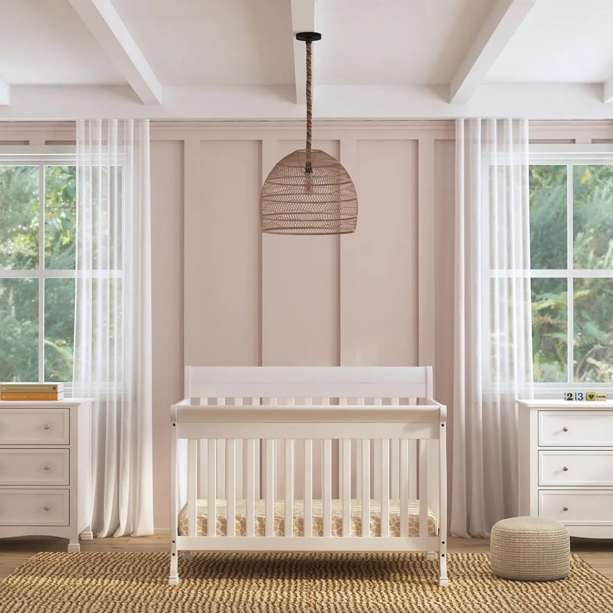 Convertible Cribs-DaVinci Kalani 4-in-1 Convertible Crib